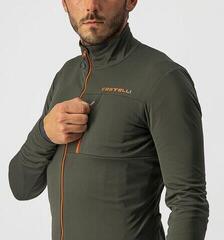 Cyklo-Bunda, vesta Castelli Go Bunda Military Green/Fiery Red 3XL - 4