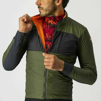 Giacca da ciclismo, gilet Castelli Unlimited Puffy Jacket Light Military Green/Dark Gray M Giacca - 5