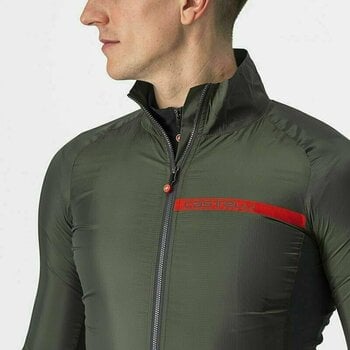 Cycling Jacket, Vest Castelli Squadra Stretch Jacket Military Green/Dark Gray M Jacket - 6