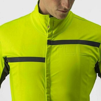 Fahrrad Jacke, Weste Castelli Transition 2 Jacket Electric Lime/Dark Gray-Black XL Jacke - 5