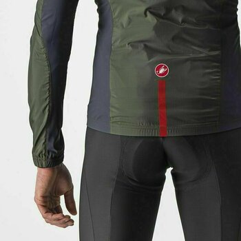 Kerékpár kabát, mellény Castelli Squadra Stretch Jacket Military Green/Dark Gray XL Kabát - 3