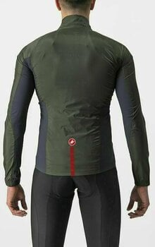 Kerékpár kabát, mellény Castelli Squadra Stretch Kabát Military Green/Dark Gray 2XL - 2