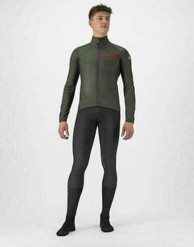 Cyklo-Bunda, vesta Castelli Squadra Stretch Jacket Military Green/Dark Gray 2XL Bunda - 7