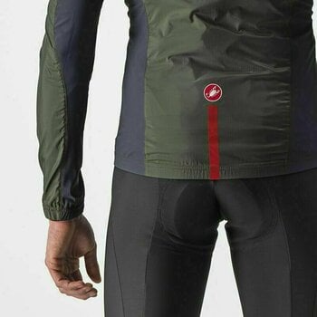Cycling Jacket, Vest Castelli Squadra Stretch Jacket Military Green/Dark Gray 3XL Jacket - 3
