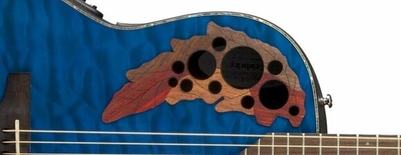 Electro-acoustic guitar Ovation CE44P-8TQ Celebrity Elite Plus Transparent Blue - 4