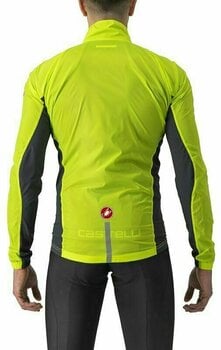 Fahrrad Jacke, Weste Castelli Squadra Stretch Jacket Electric Lime/Dark Gray S Jacke - 2