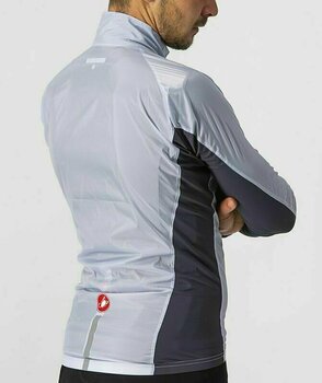 Veste de cyclisme, gilet Castelli Squadra Stretch Jacket Silver Gray/Dark Gray XL Veste - 4