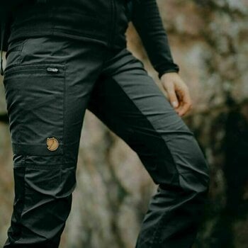 Spodnie outdoorowe Fjällräven Kaipak Trousers Curved W Dark Garnet/Dark Grey 34 Spodnie outdoorowe - 12