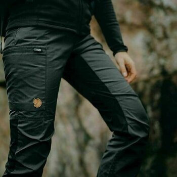 Spodnie outdoorowe Fjällräven Kaipak Trousers Curved W Dark Garnet/Dark Grey 36 Spodnie outdoorowe - 12