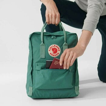 Lifestyle Backpack / Bag Fjällräven Kånken Arctic Green/Spicy Orange 16 L Backpack - 8