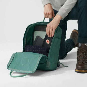 Lifestyle Backpack / Bag Fjällräven Kånken Ochre/Confetti Pattern 16 L Backpack - 9