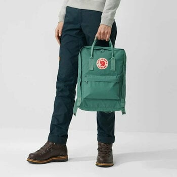 Lifestyle Backpack / Bag Fjällräven Kånken Ochre/Confetti Pattern 16 L Backpack - 11