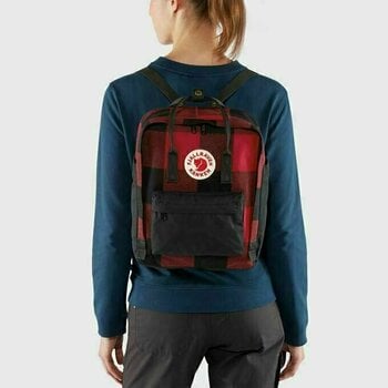 Outdoor Backpack Fjällräven Kånken Re-Wool Red/Black Outdoor Backpack - 4