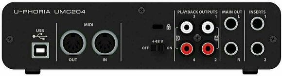 Interfejs audio USB Behringer UMC204 U-Phoria - 3