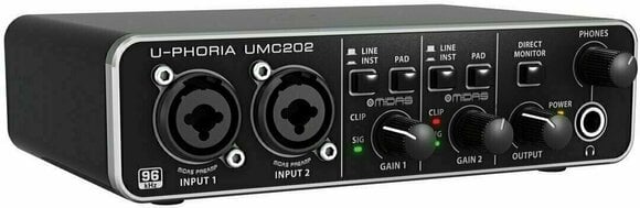 USB audio prevodník - zvuková karta Behringer UMC202 U-Phoria - 3