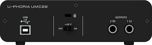 USB audio převodník - zvuková karta Behringer UMC22 U-Phoria - 3