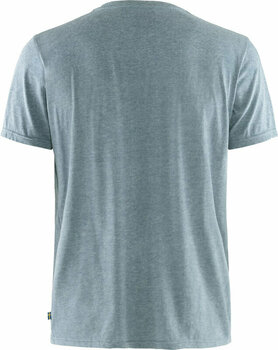 Friluftsliv T-shirt Fjällräven Logo T-Shirt M Uncle Blue/Melange S T-shirt - 2