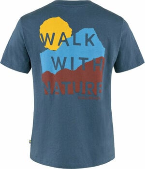 Outdoorové tričko Fjällräven Nature T-Shirt W Indigo Blue L Outdoorové tričko - 2