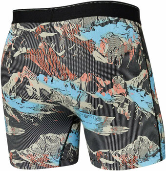 Fitness Underwear SAXX Quest Boxer Brief Black Mountainscape L Fitness Underwear - 2