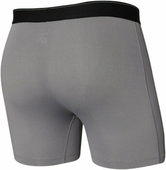Fitness Underwear SAXX Quest Boxer Brief Dark Charcoal II S Fitness Underwear - 2