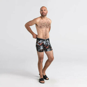 Fitness Underwear SAXX Sport Mesh Boxer Brief Graphite Digi Quake Camo L Fitness Underwear - 3