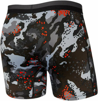 Фитнес бельо SAXX Sport Mesh Boxer Brief Graphite Digi Quake Camo S Фитнес бельо - 2