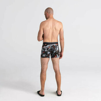 Aktivno spodnje perilo SAXX Sport Mesh Boxer Brief Graphite Digi Quake Camo S Aktivno spodnje perilo - 4