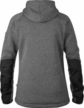 Majica s kapuljačom na otvorenom Fjällräven Övik Fleece Hoodie W Dark Grey XS Majica s kapuljačom na otvorenom - 2