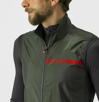 Biciklistička jakna, prsluk Castelli Squadra Stretch Vest Military Green/Dark Gray M Prsluk - 4