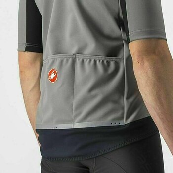 Cycling Jacket, Vest Castelli Gabba RoS 2 Nickel Gray/Travertine Gray M Jersey - 3