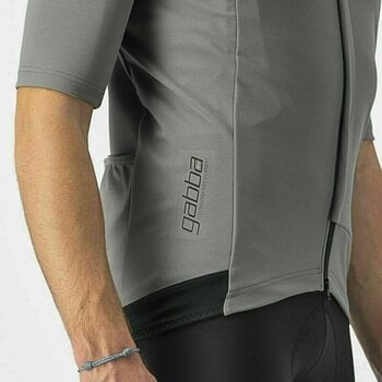 Fahrrad Jacke, Weste Castelli Gabba RoS 2 Jersey Nickel Gray/Travertine Gray M - 4