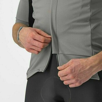 Fahrrad Jacke, Weste Castelli Gabba RoS 2 Jersey Nickel Gray/Travertine Gray M - 6