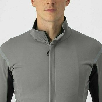 Cycling Jacket, Vest Castelli Gabba RoS 2 Nickel Gray/Travertine Gray M Jersey - 7
