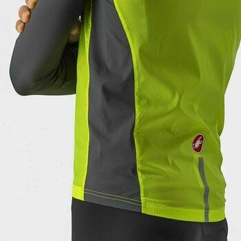 Kolesarska jakna, Vest Castelli Squadra Stretch Vest Electric Lime/Dark Gray S Telovnik - 3