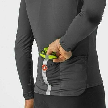 Casaco de ciclismo, colete Castelli Squadra Stretch Vest Electric Lime/Dark Gray S Colete - 5