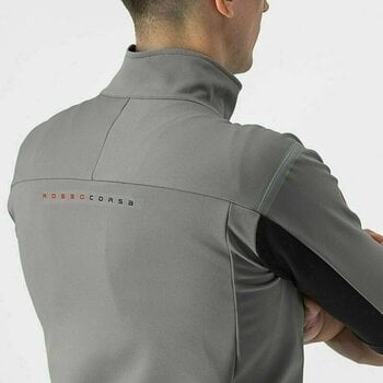 Casaco de ciclismo, colete Castelli Gabba RoS 2 Camisola Nickel Gray/Travertine Gray 2XL - 8