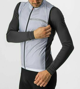 Biciklistička jakna, prsluk Castelli Squadra Stretch Vest Silver Gray/Dark Gray M Prsluk - 4