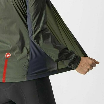 Fahrrad Jacke, Weste Castelli Squadra Stretch W Jacket Military Green/Dark Gray XL Jacke - 3