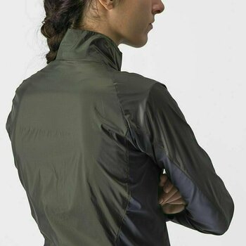 Cycling Jacket, Vest Castelli Squadra Stretch W Jacket Military Green/Dark Gray XL Jacket - 4