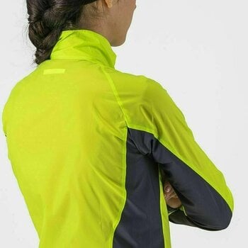Cycling Jacket, Vest Castelli Squadra Stretch W Jacket Electric Lime/Dark Gray S Jacket - 4