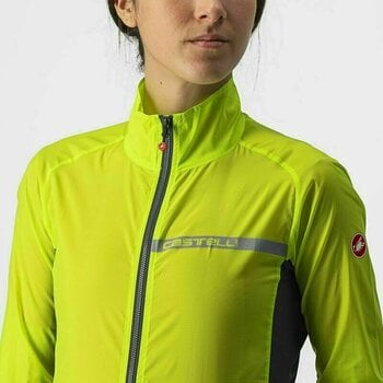 Cycling Jacket, Vest Castelli Squadra Stretch W Jacket Electric Lime/Dark Gray S Jacket - 5