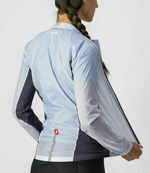 Cycling Jacket, Vest Castelli Squadra Stretch W Jacket Silver Gray/Dark Gray XS - 4