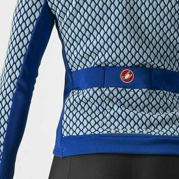 Kerékpár kabát, mellény Castelli Sfida 2 Jersey FZ Sodalite Blue/Sterling Blue XS Dzsörzi - 3