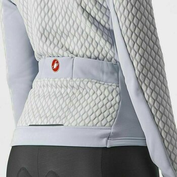 Cycling Jacket, Vest Castelli Sfida 2 Jersey FZ Silver Gray/White S Jersey - 3