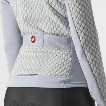 Kolesarska jakna, Vest Castelli Sfida 2 Jersey FZ Silver Gray/White M Jersey - 3