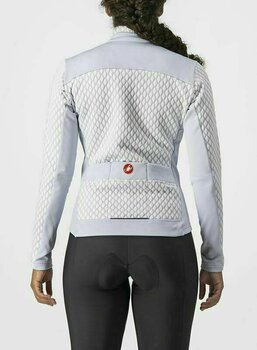 Biciklistička jakna, prsluk Castelli Sfida 2 Jersey FZ Silver Gray/White L Dres - 2