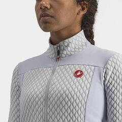 Fietsshirt Castelli Sfida 2 FZ Silver Gray/White - 4