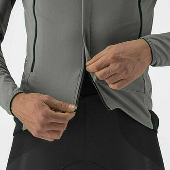 Kolesarska jakna, Vest Castelli Perfetto RoS 2 Jacket Nickel Gray/Travertine Gray M Jakna - 7