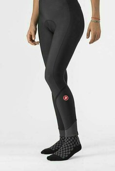 Șort / pantalon ciclism Castelli Velocissima DT Bibtight Black/Black Reflex XS Șort / pantalon ciclism - 5