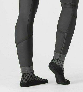 Cuissard et pantalon Castelli Velocissima Thermal Tight Black/Black Reflex XS Cuissard et pantalon - 4